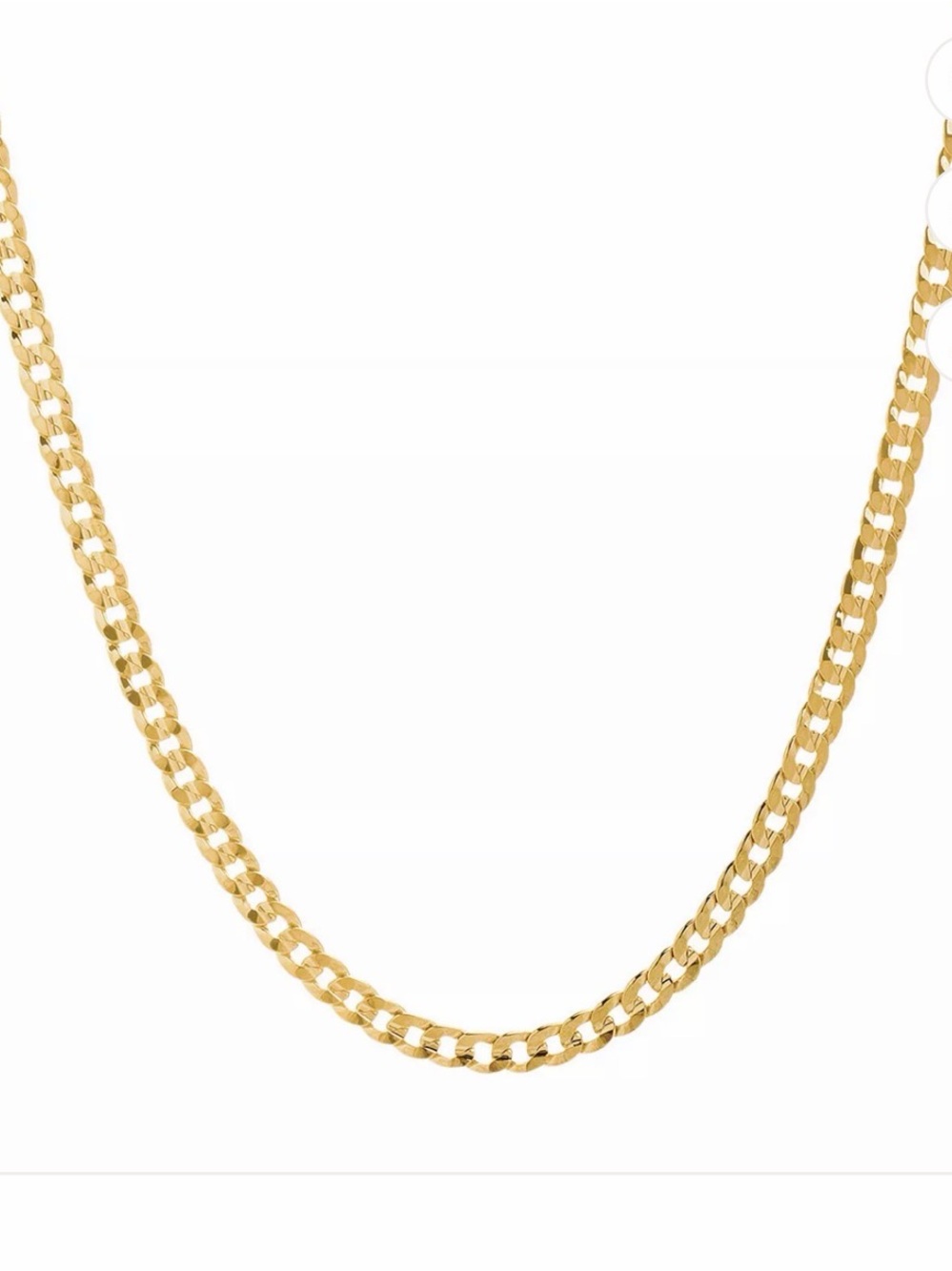 Classic Gold-Tone Cuban Link Necklace - Women Jewelry